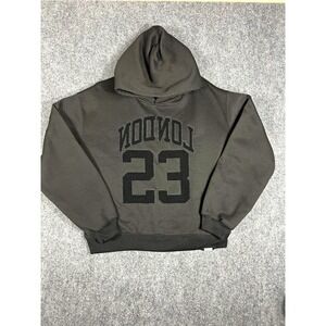 SUMWON London 23 Black Hoodie Men's Small Graphic Pullover Sweatshirt